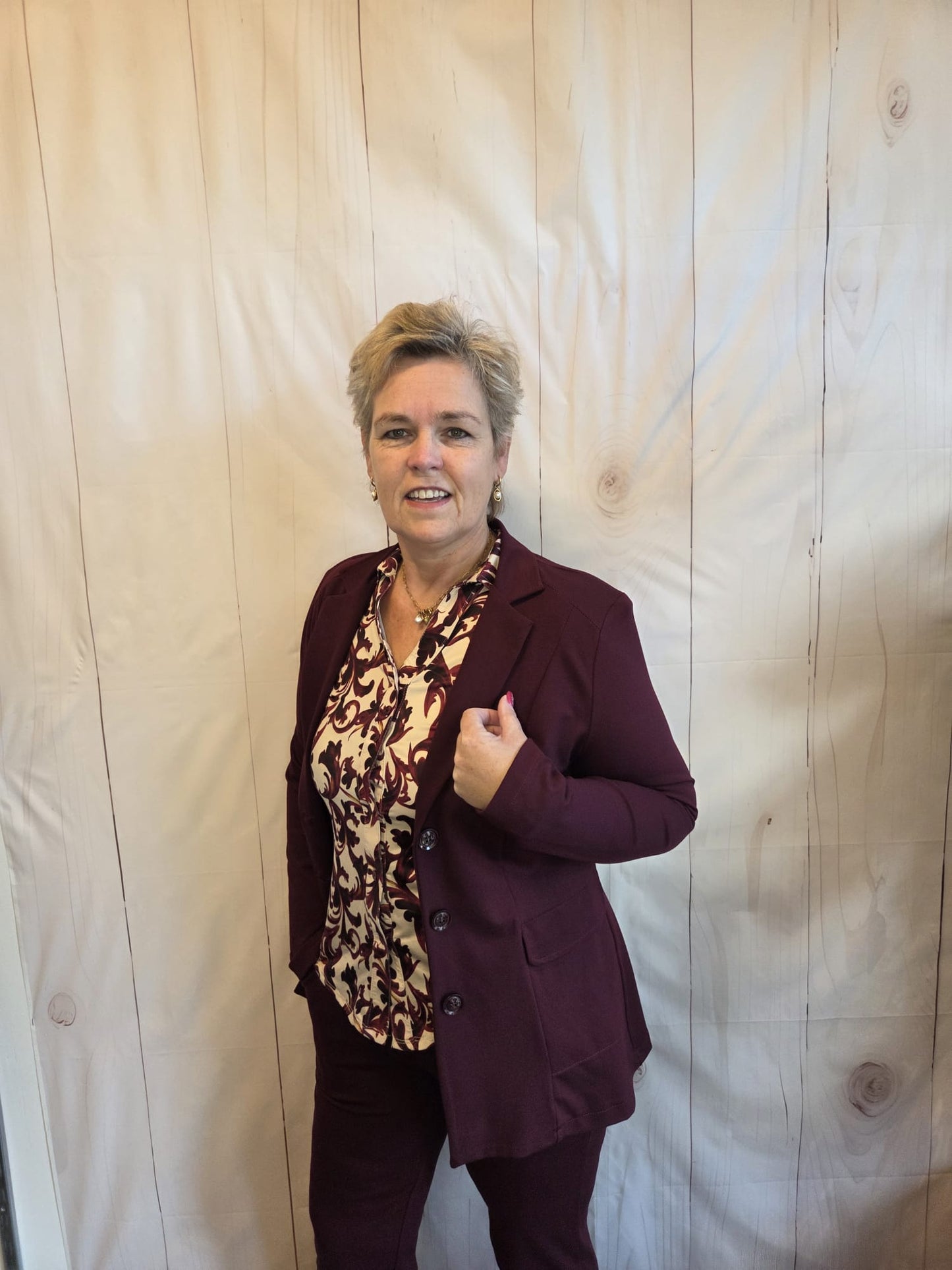 Bordeauxrode colbert