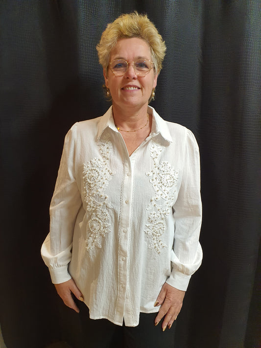 Lotte blouse offwhite Exxcelent